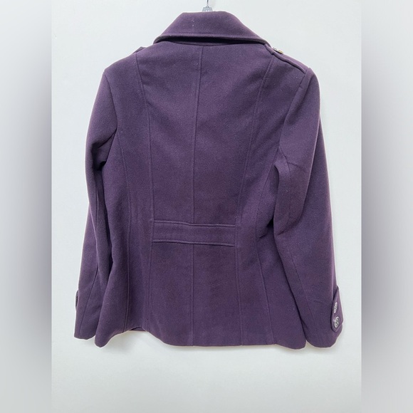 GEORGE GIRLS DEEP PURPLE PEA COAT SIZE LARGE  (12-14) - Picture 3 of 10